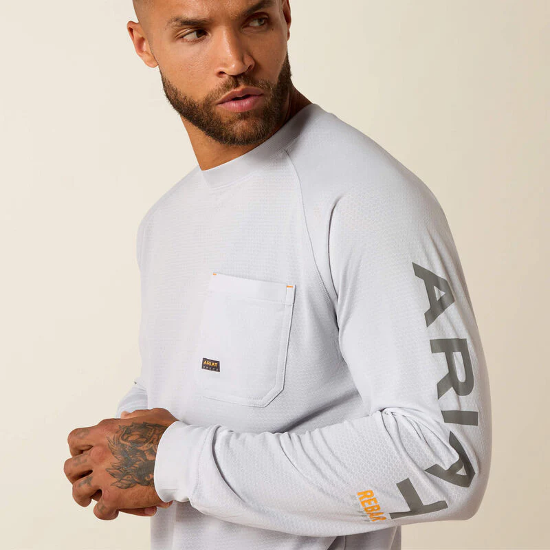 Ariat Rebar Heat Fighter Long Sleeve Micro Chip - Image 3
