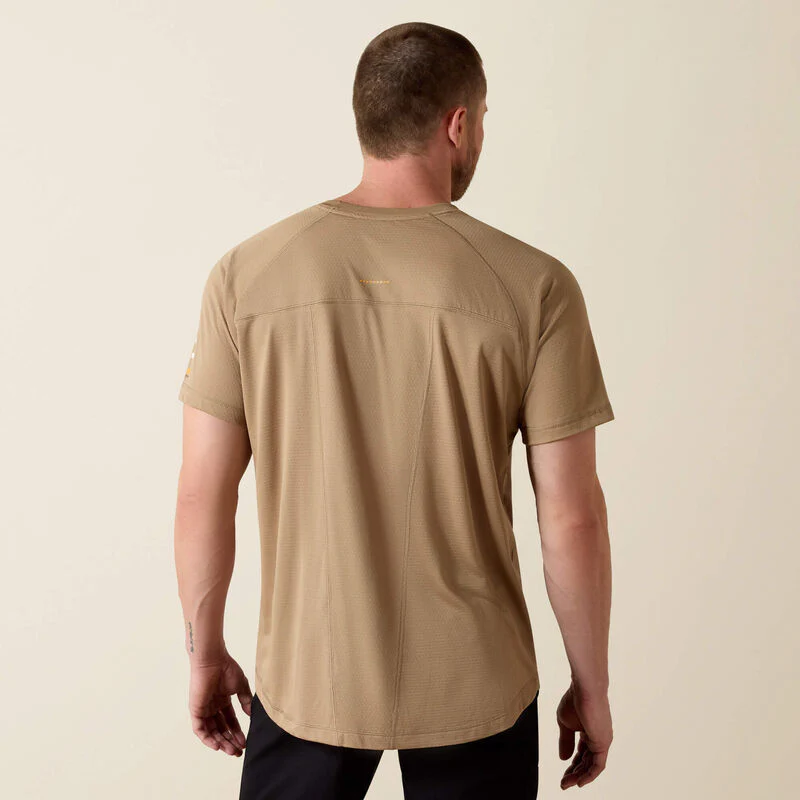 Ariat Rebar Heat Fighter T-Shirt Khaki - Image 2