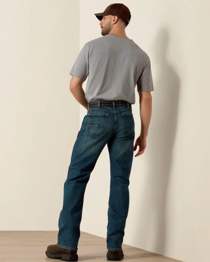 Ariat Rebar M4 Relaxed DuraStretch Basic Bootcut Jean - Image 2