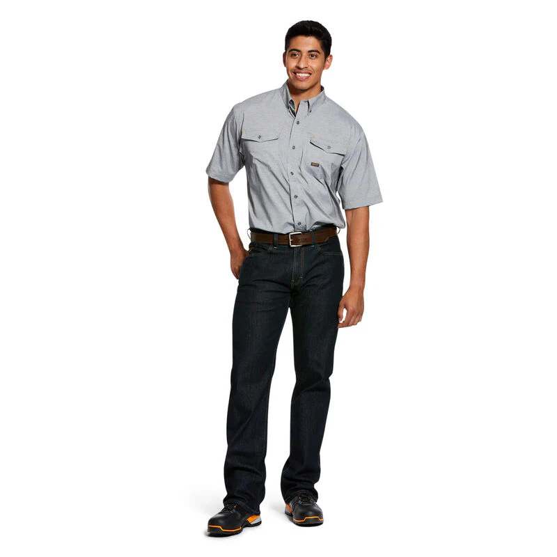 Final Sale ✨Ariat Rebar Made Tough VentTEK DuraStretch Men's Work Shirt - Image 2