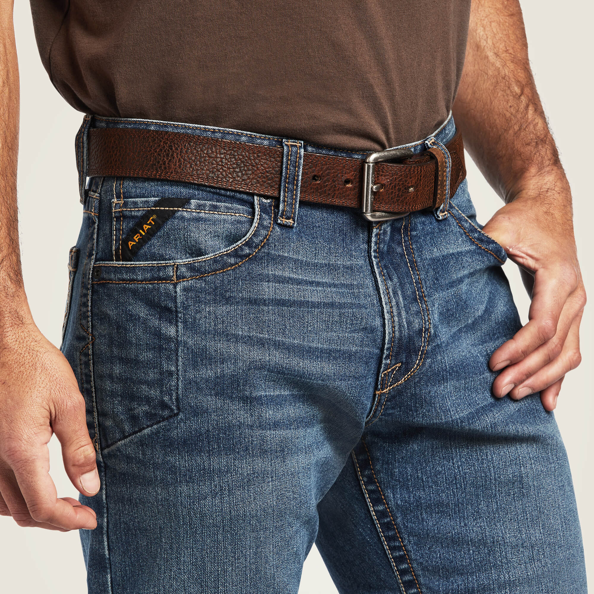 Ariat M7 Rebar Edge Men's Straight Leg Jeans - Image 3