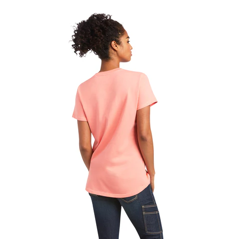 Ariat Rebar Workman Summer Melon Women's T-Shirt - Image 2