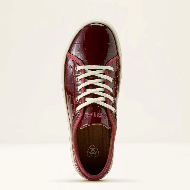 Ariat Skylar Dubonnet Croc Print Shoes - Image 3