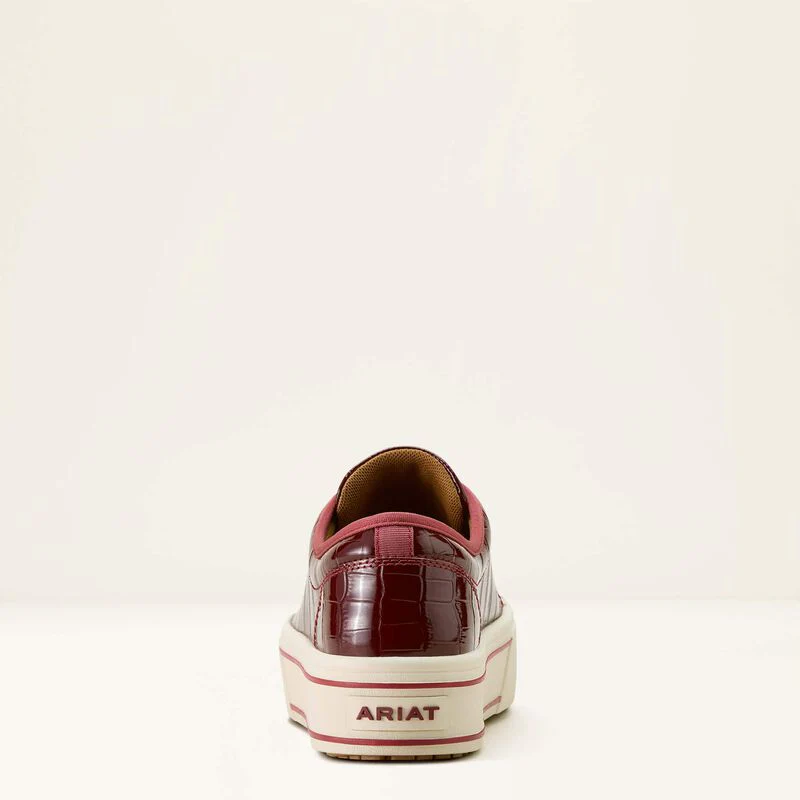 Ariat Skylar Dubonnet Croc Print Shoes - Image 4