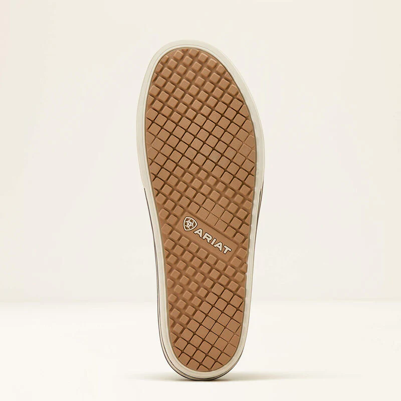 Ariat Skylar Tooled Floral Tennis Shoes Dark Brown - Image 3