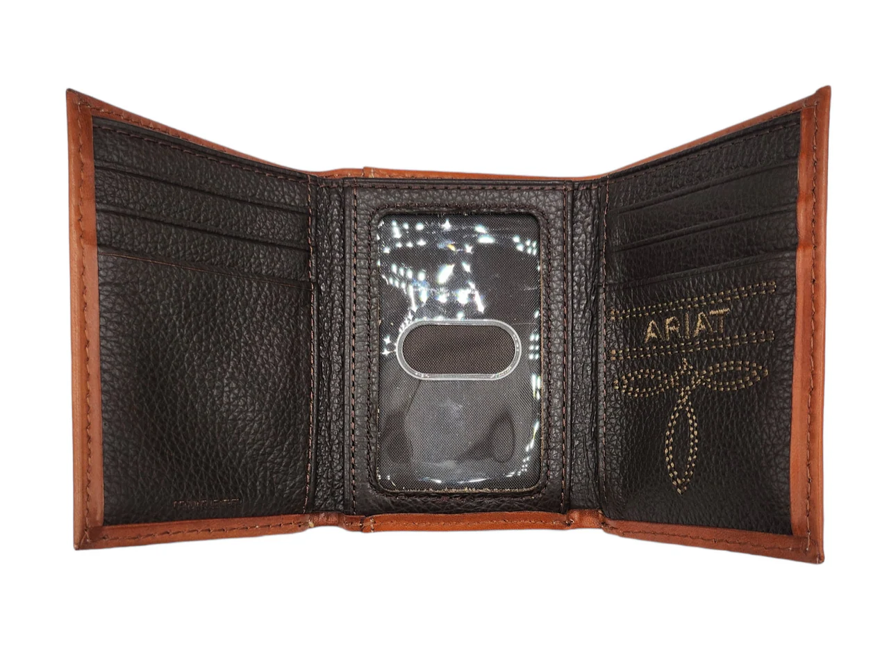 Ariat Trifold Basketweave Wallet - Image 2