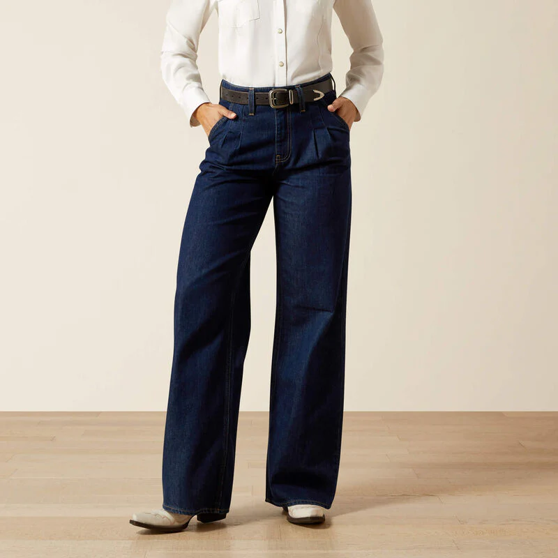 Ariat Ultra High Rise Pleated Trouser Jean - Image 3
