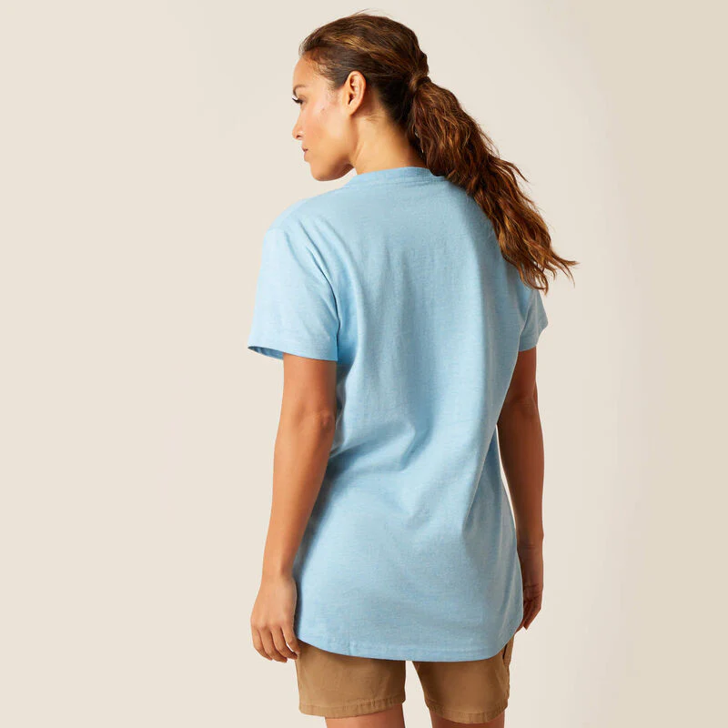 Ariat V-Neck Norse Blue Rebar Women's T-Shirt - Image 2