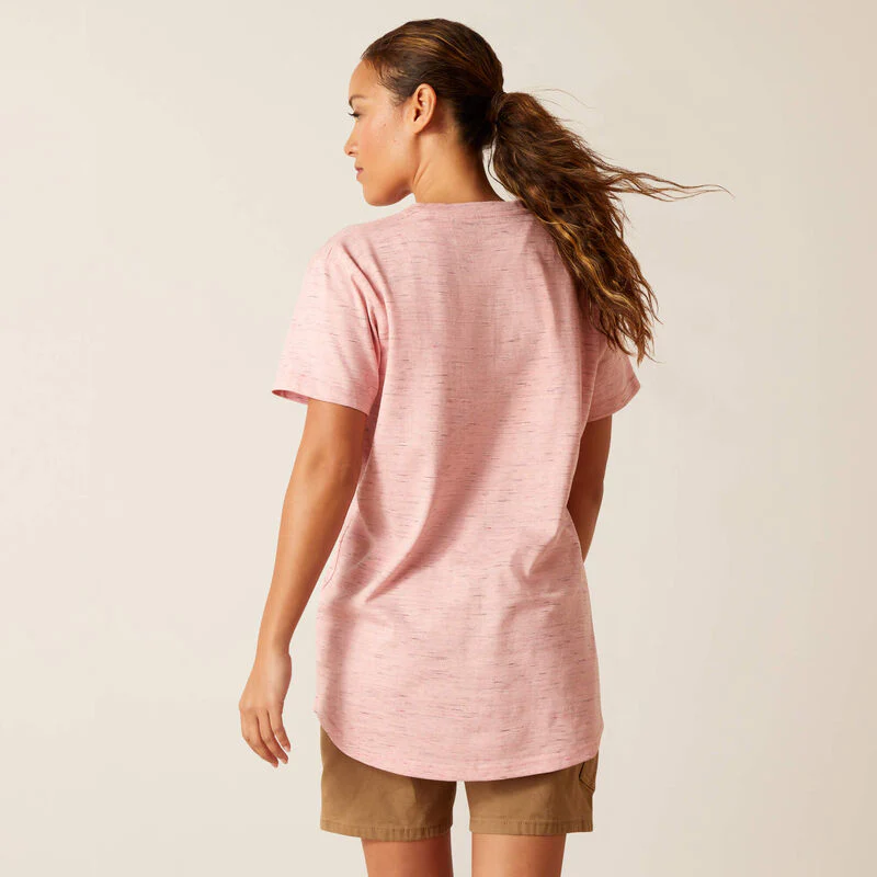 Ariat Women's Rebar Cotton Strong Space Dyed T-Shirt - Image 2