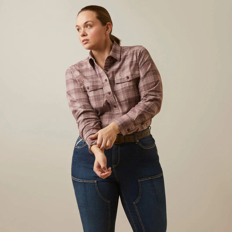 Ariat Women's Rebar Flannel DuraStretch Work Shirt - Image 2