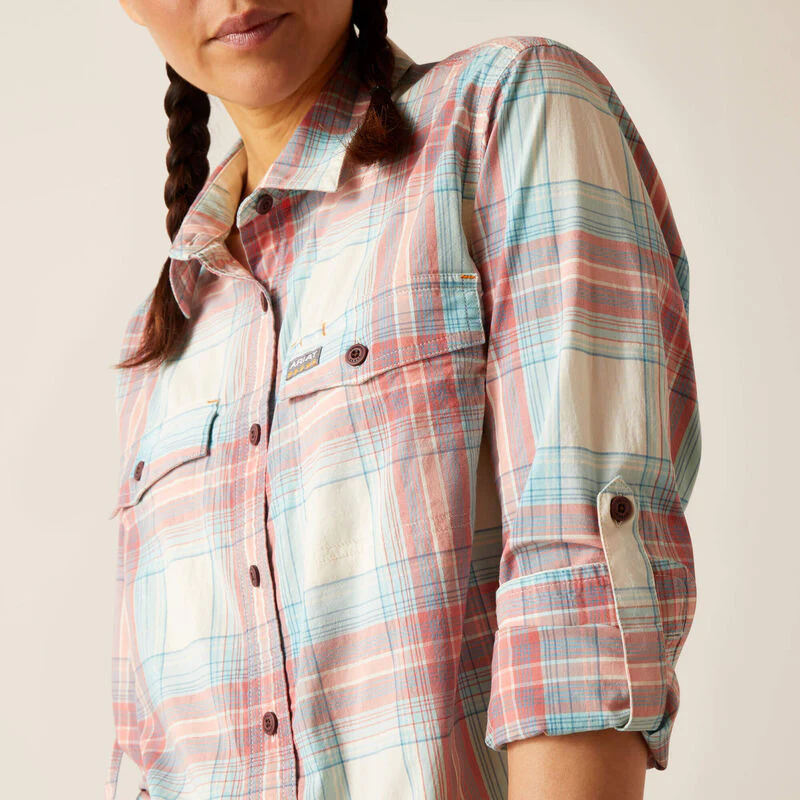 Ariat Rebar Made Tough DuraStretch Women's Work Shirt - Image 2