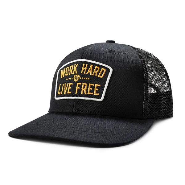 Ariat Work Hard Live Free Patch Cap - Image 2