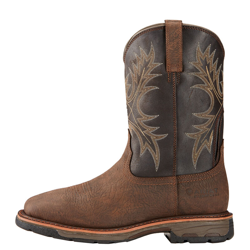 Ariat WorkHog Waterproof Square Toe Work Boot Soft - Image 2