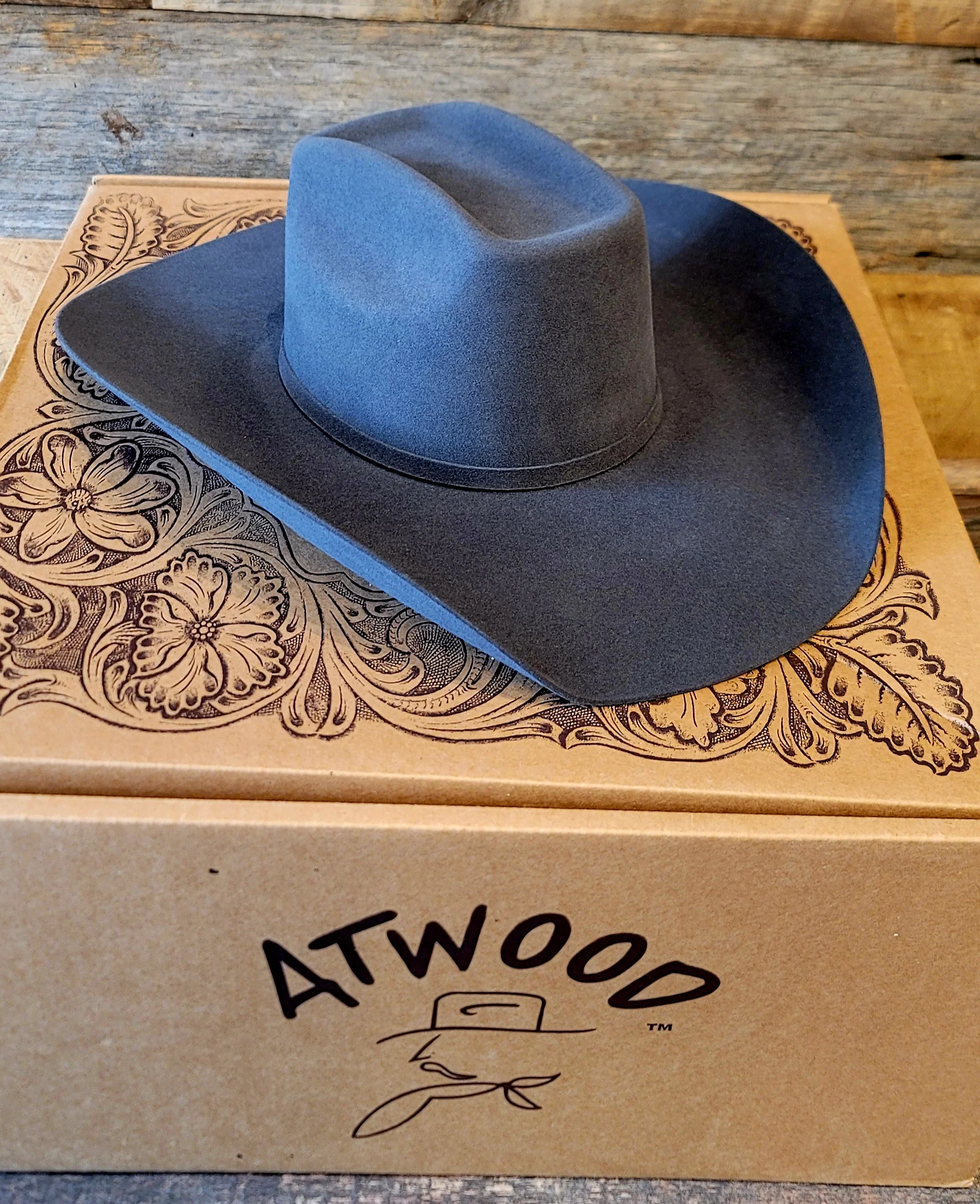 Atwood Steel Grey Kaycee Cash 5X Cowboy Hat - Image 8