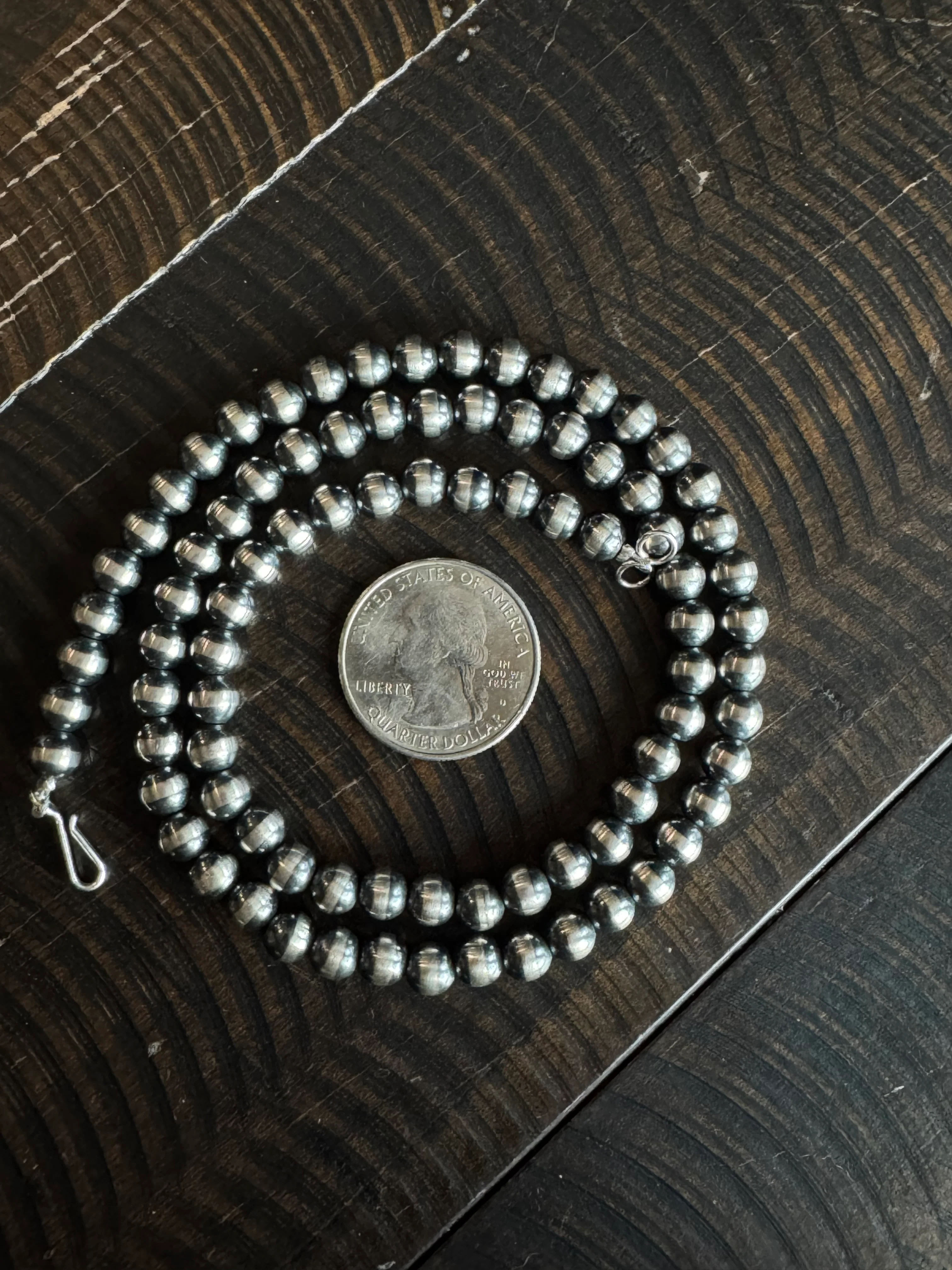 Authentic 6mm 20” Navajo Pearl Necklace - Image 2