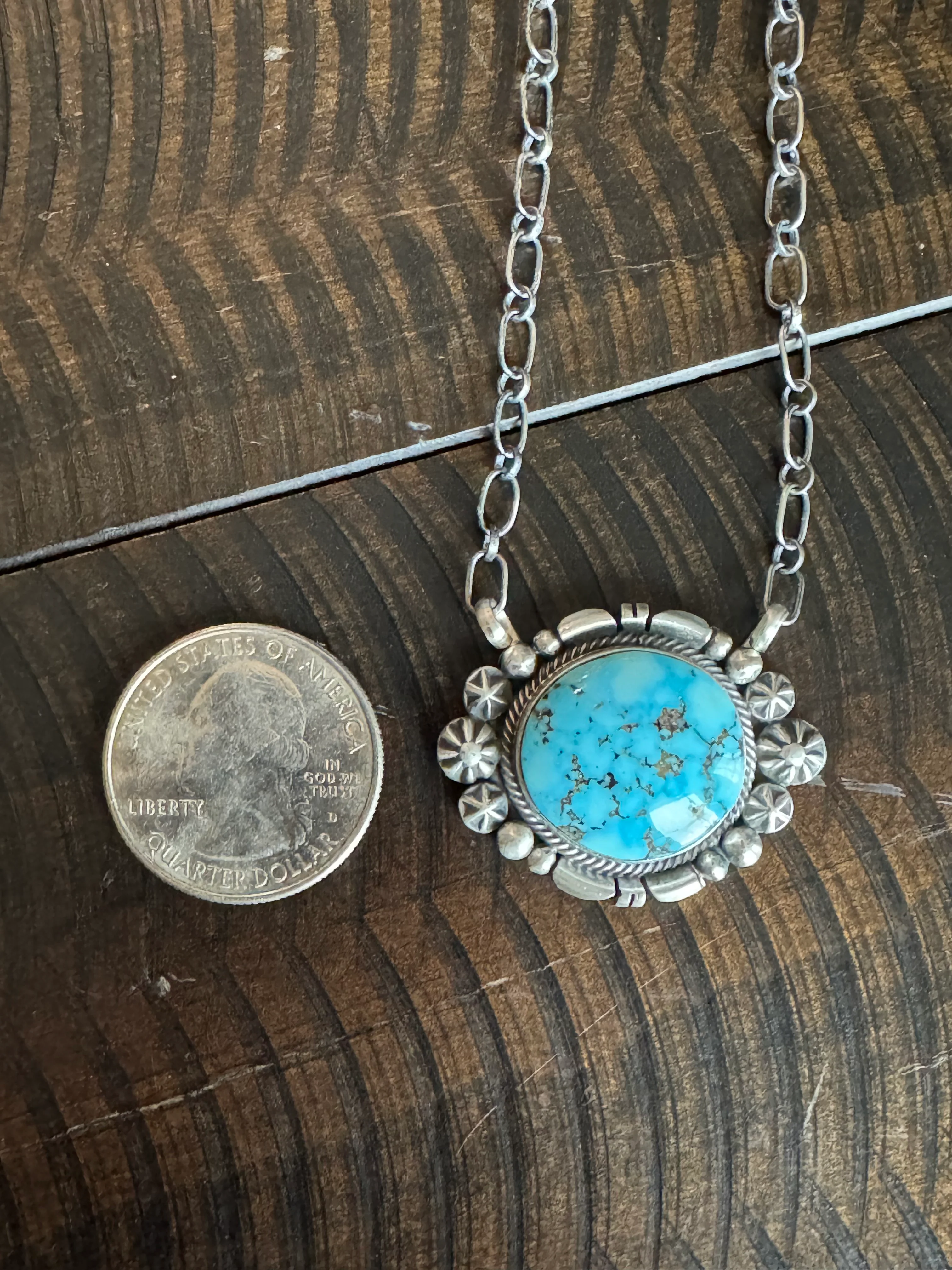 Authentic Baby Blue Turquoise Necklace - Image 4