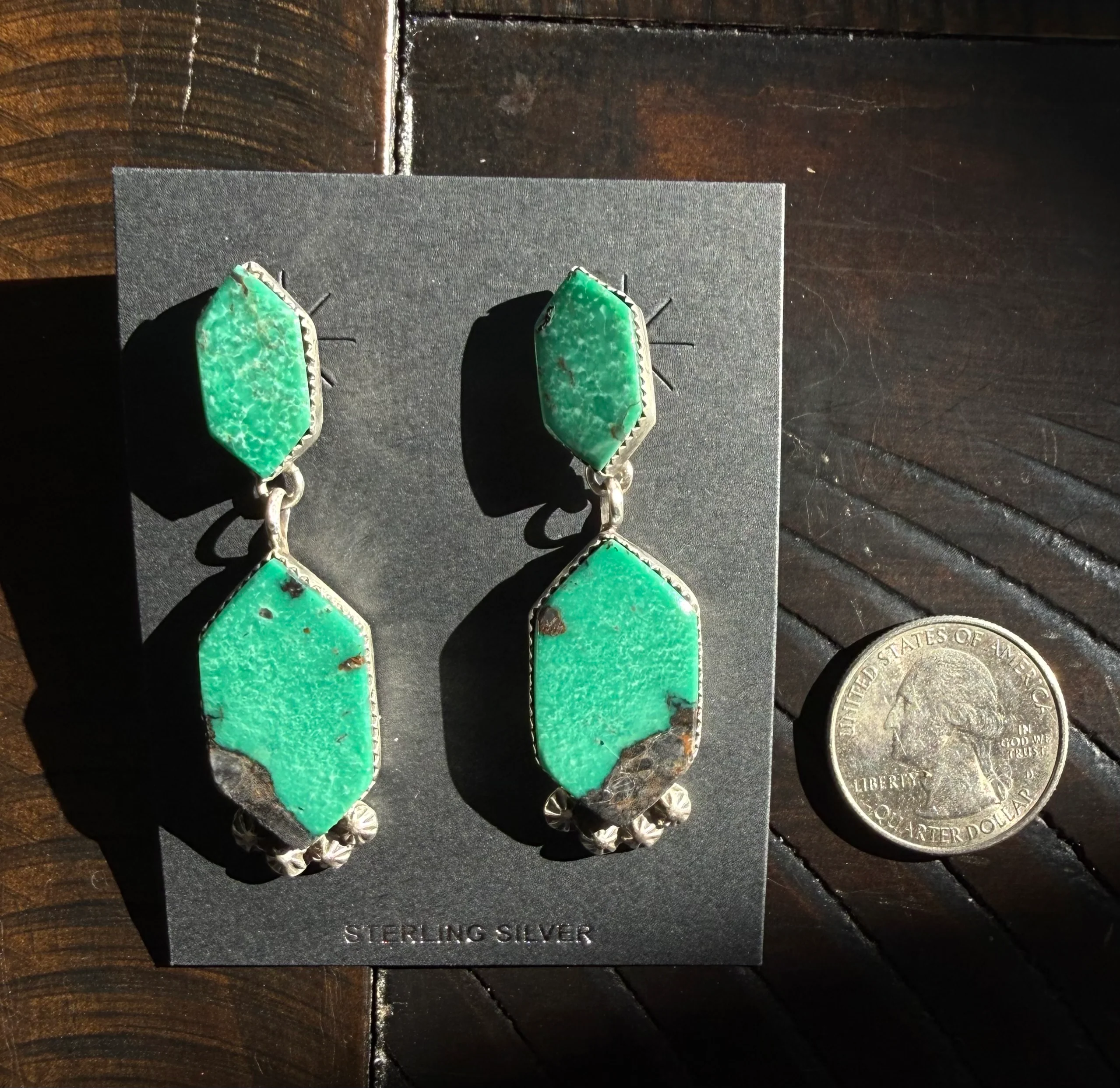 Authentic Gia Dangle Earrings - Image 2