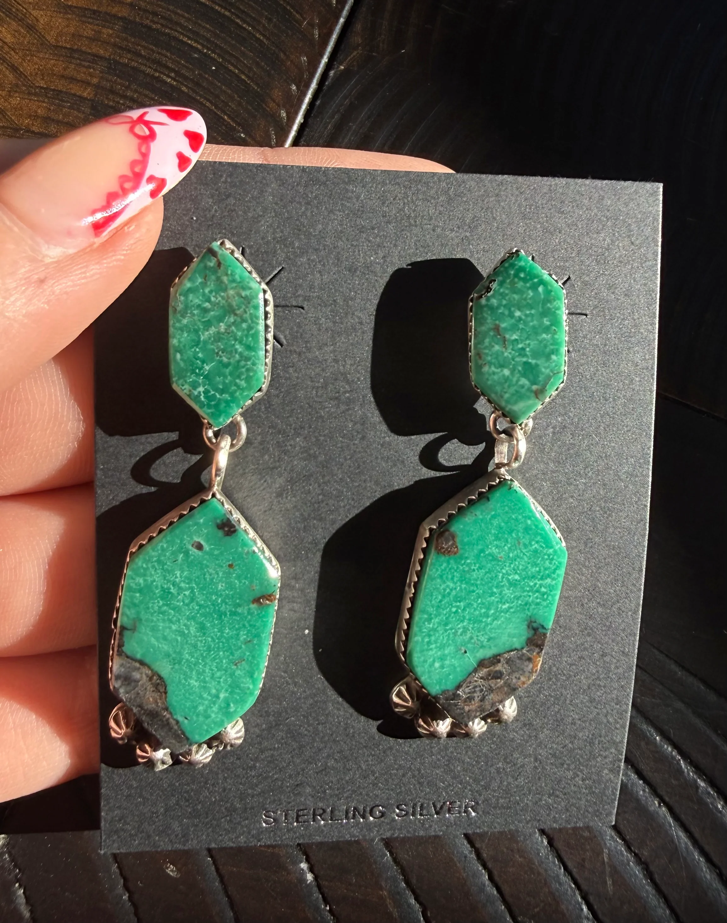 Authentic Gia Dangle Earrings - Image 5