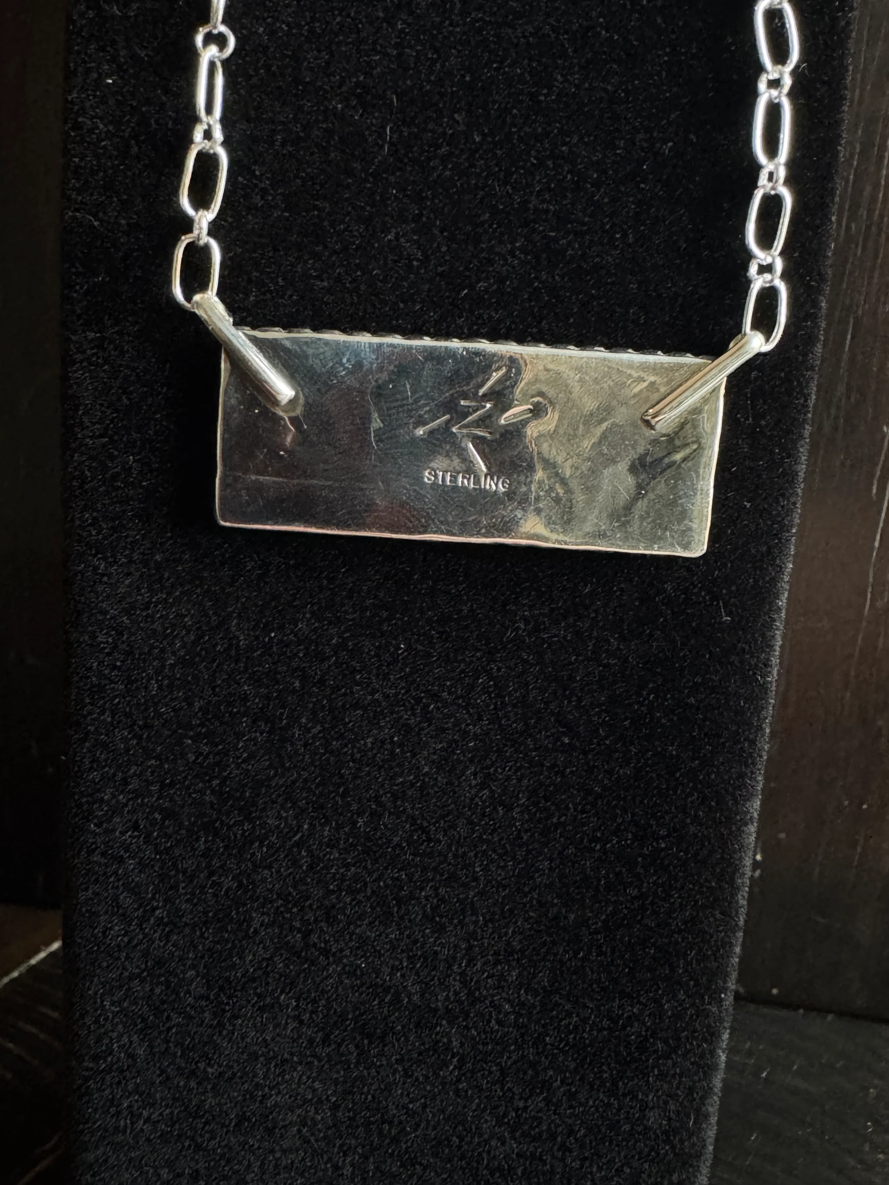 Authentic Hannah Turquoise Bar Necklace - Image 3
