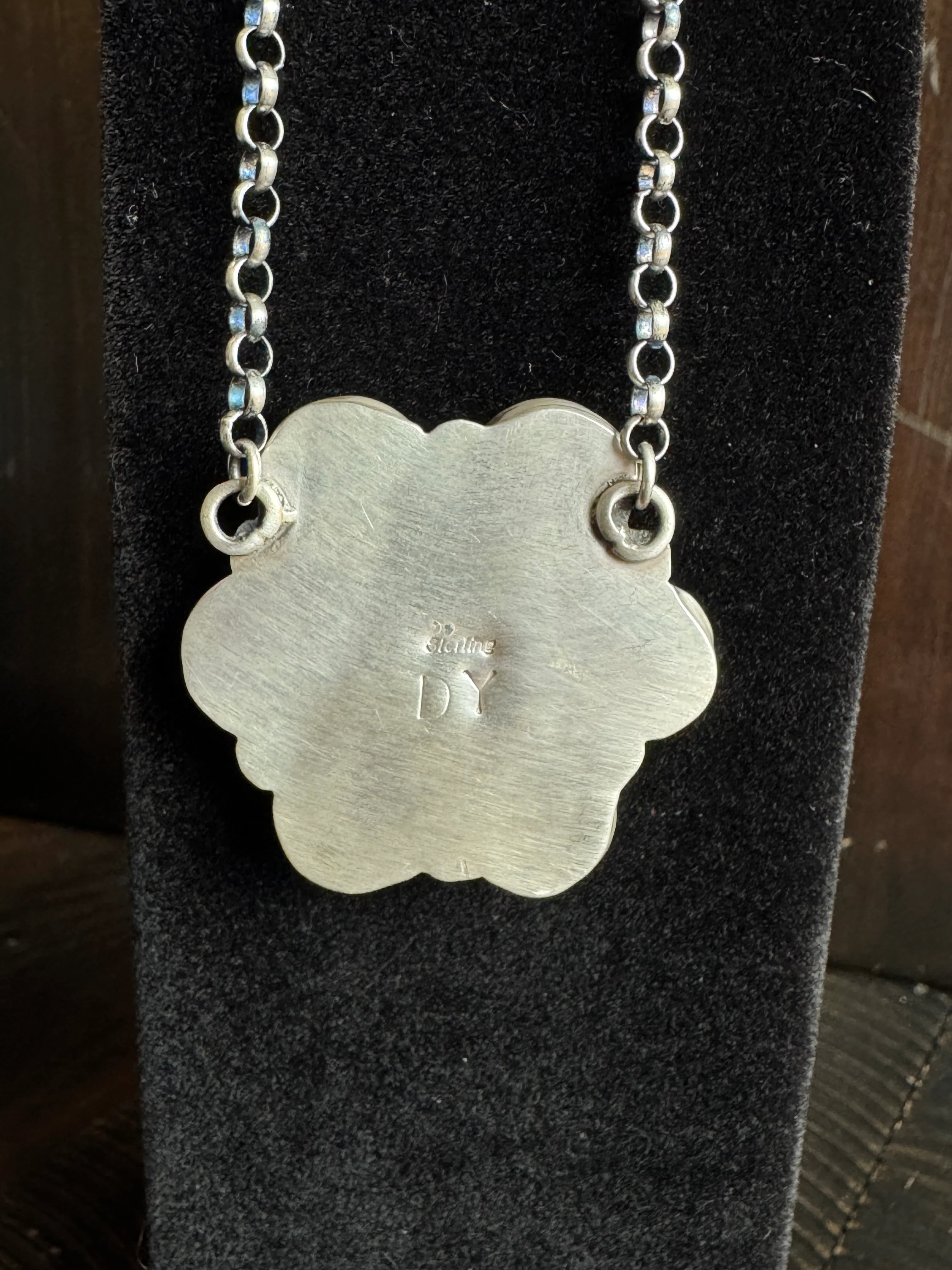 Authentic Isabella Turquoise Cluster Necklace - Image 3