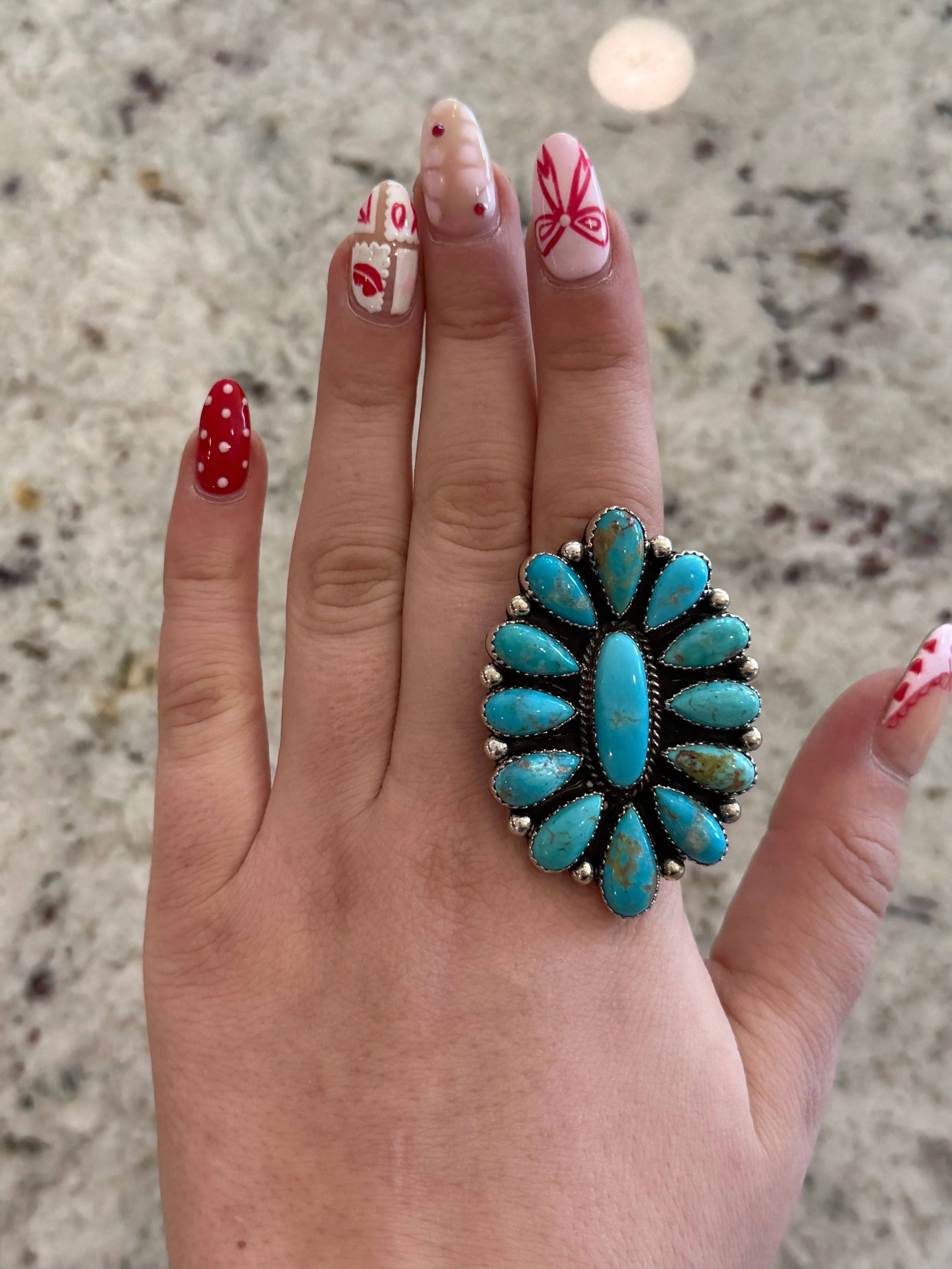 Authentic Jensen Cluster Ring - Image 4