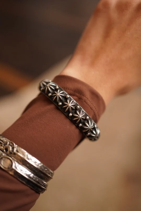 Authentic Kaelyn Sterling Stud Bracelet