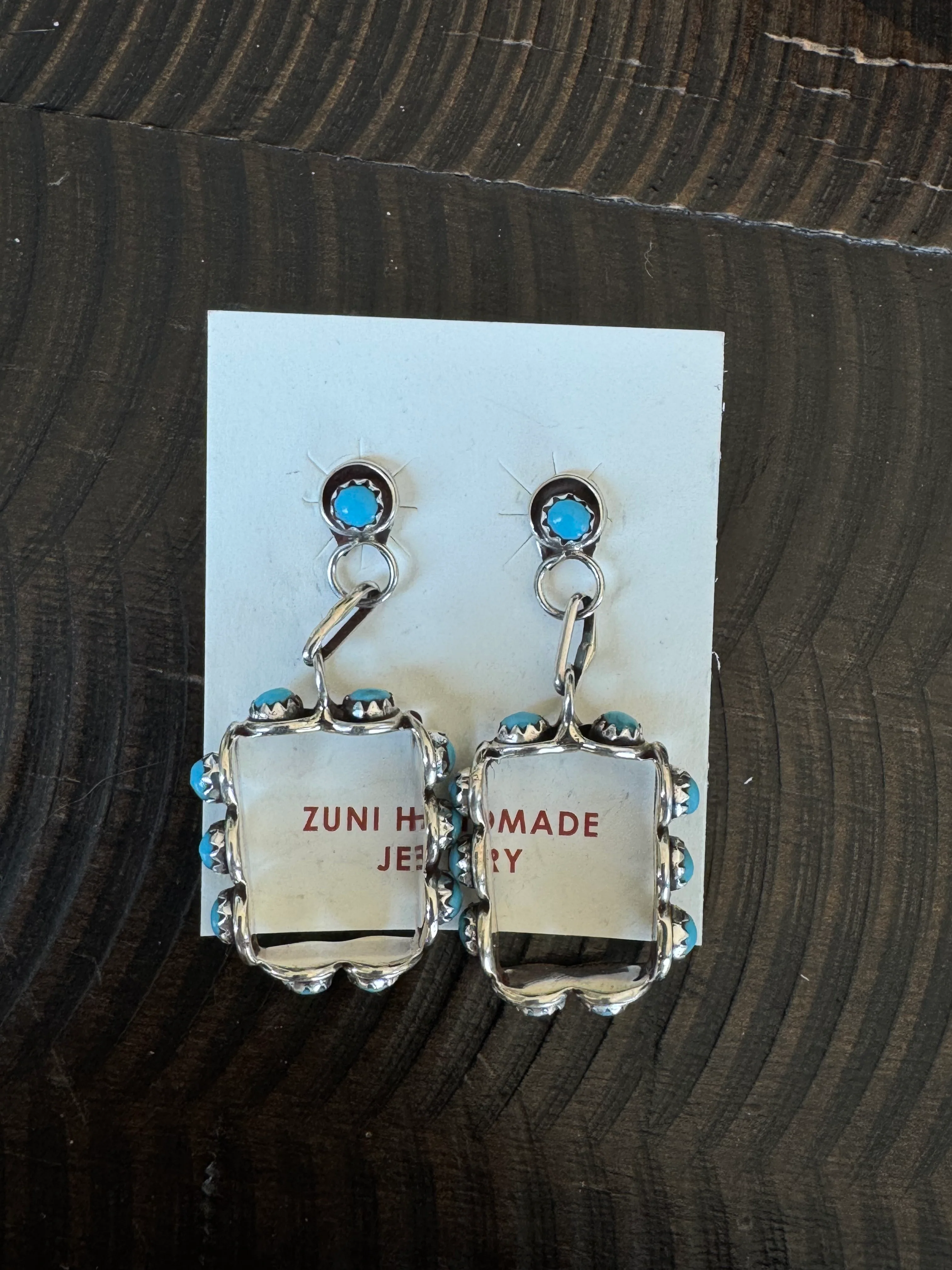 Authentic Lainey Turquoise Hoop Earrings - Image 3
