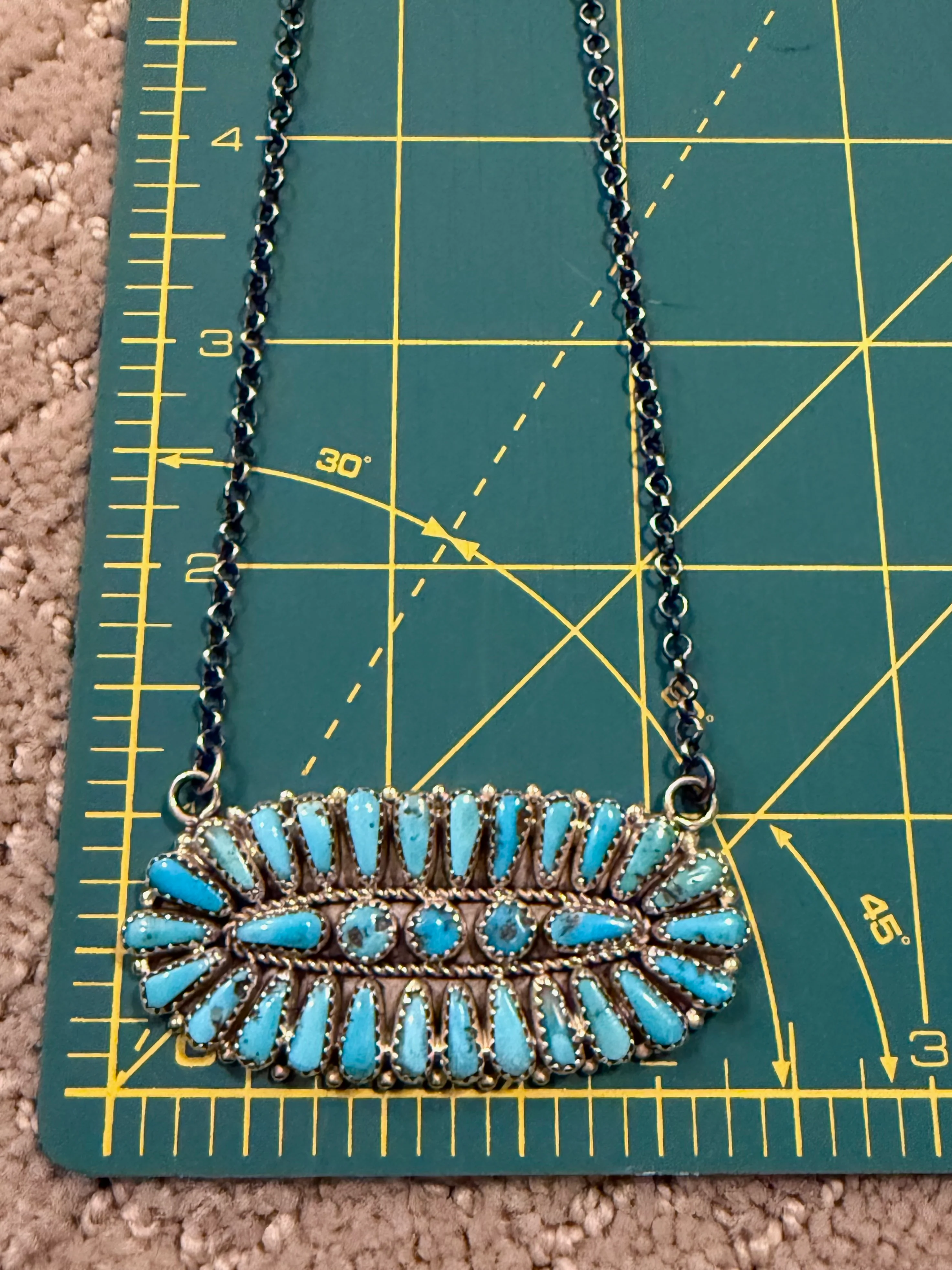 Authentic Needlepoint Burst Bar Necklace - Image 6