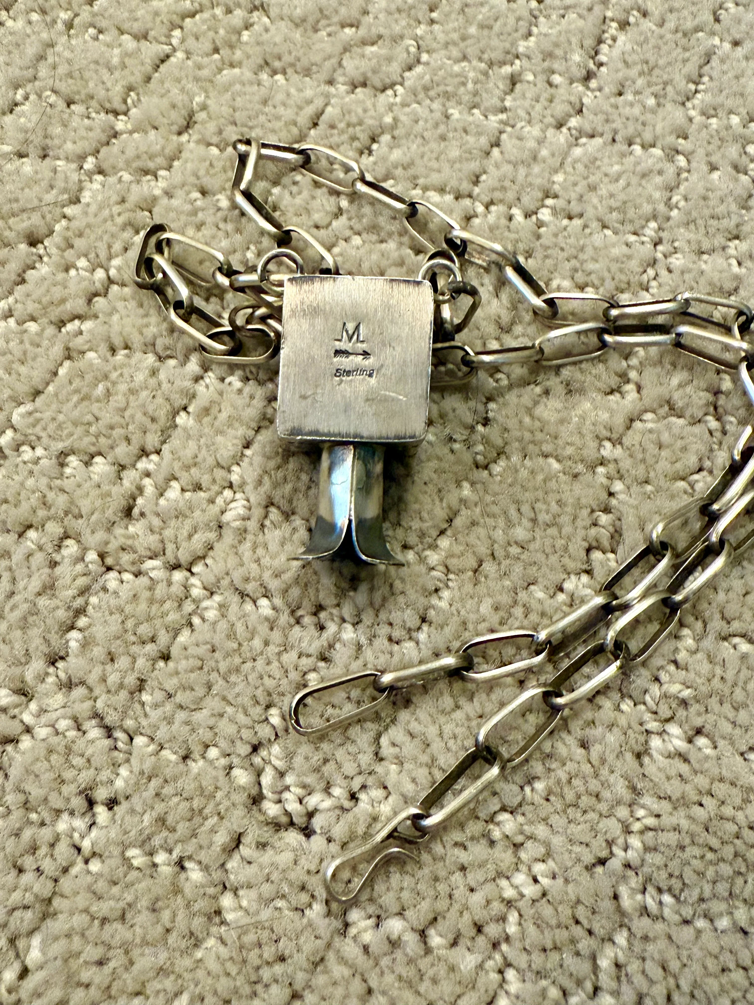 Authentic Square Squash Blossom Necklace - Image 3