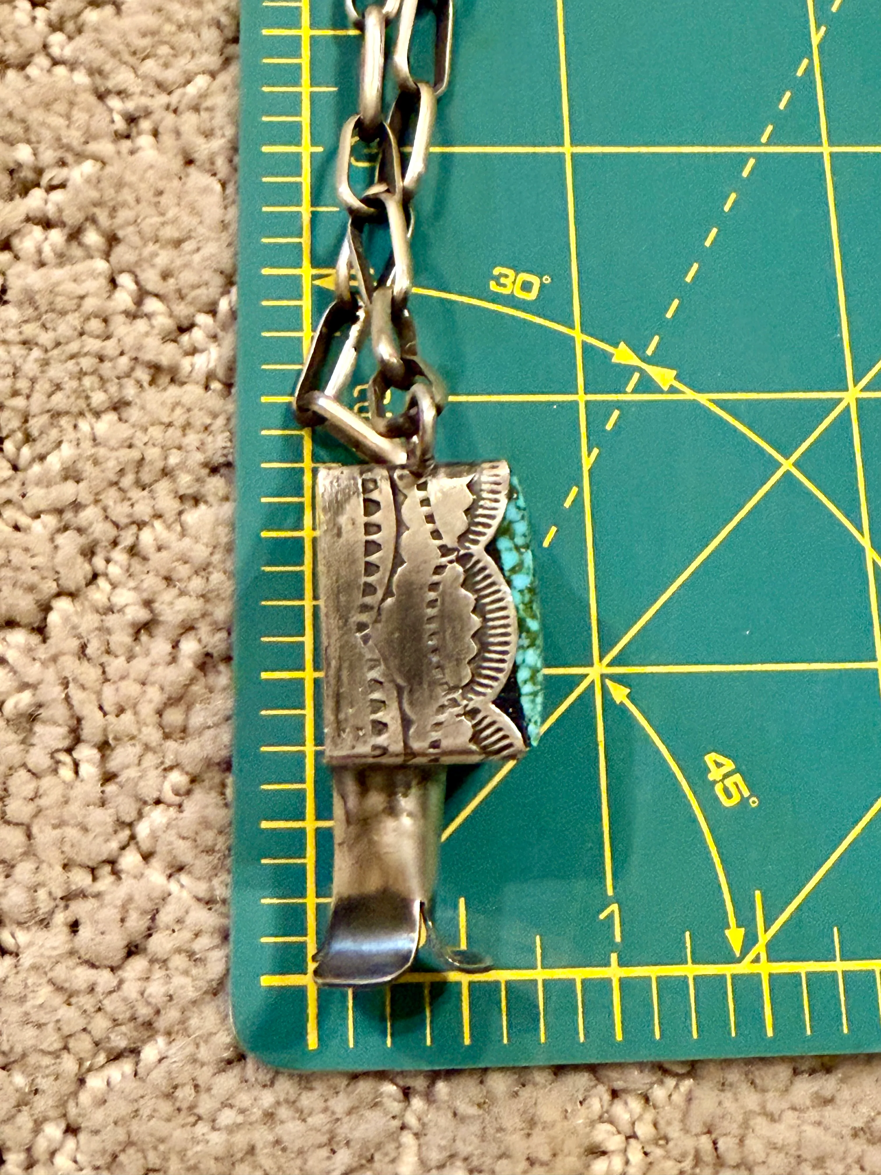 Authentic Square Squash Blossom Necklace - Image 7