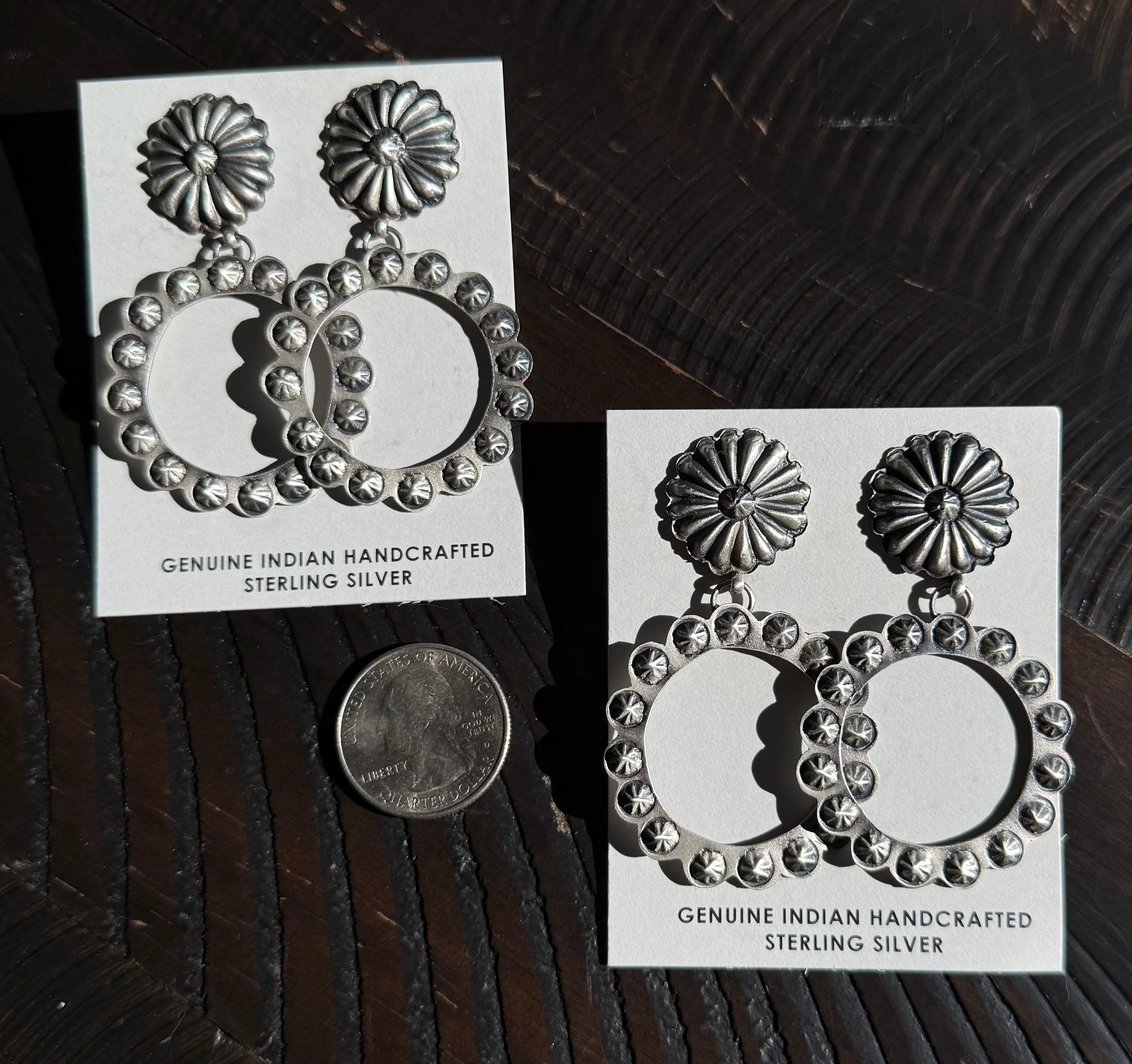 Authentic Sterling Floral Earring - Image 3