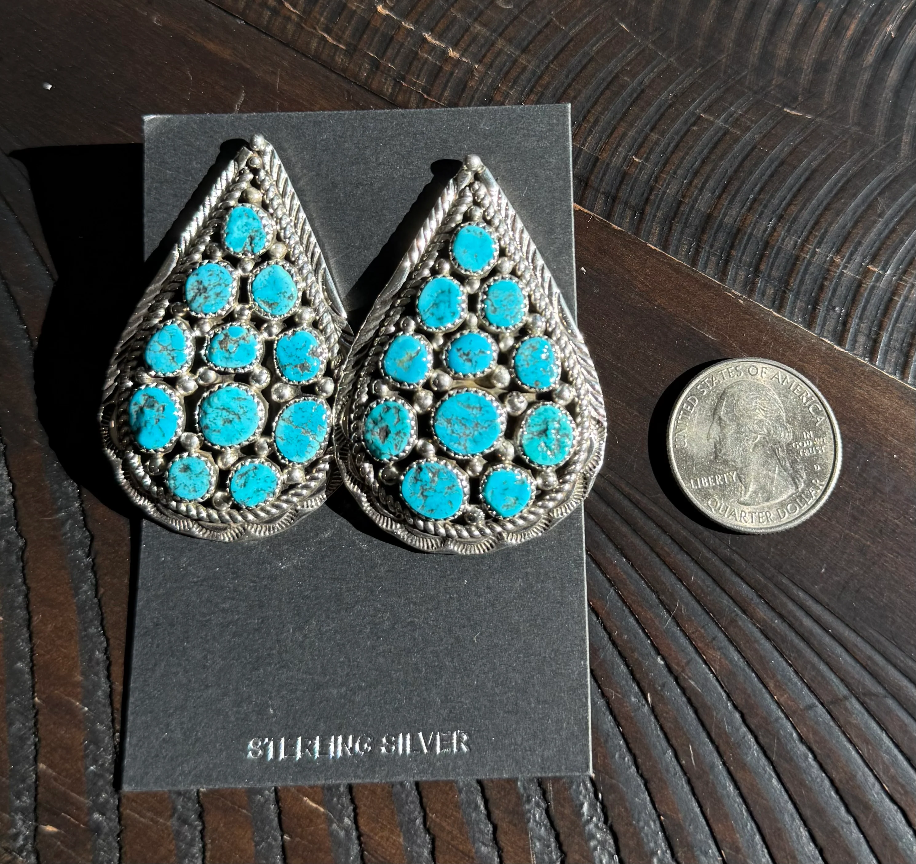 Authentic Turquoise Rain Earrings - Image 2