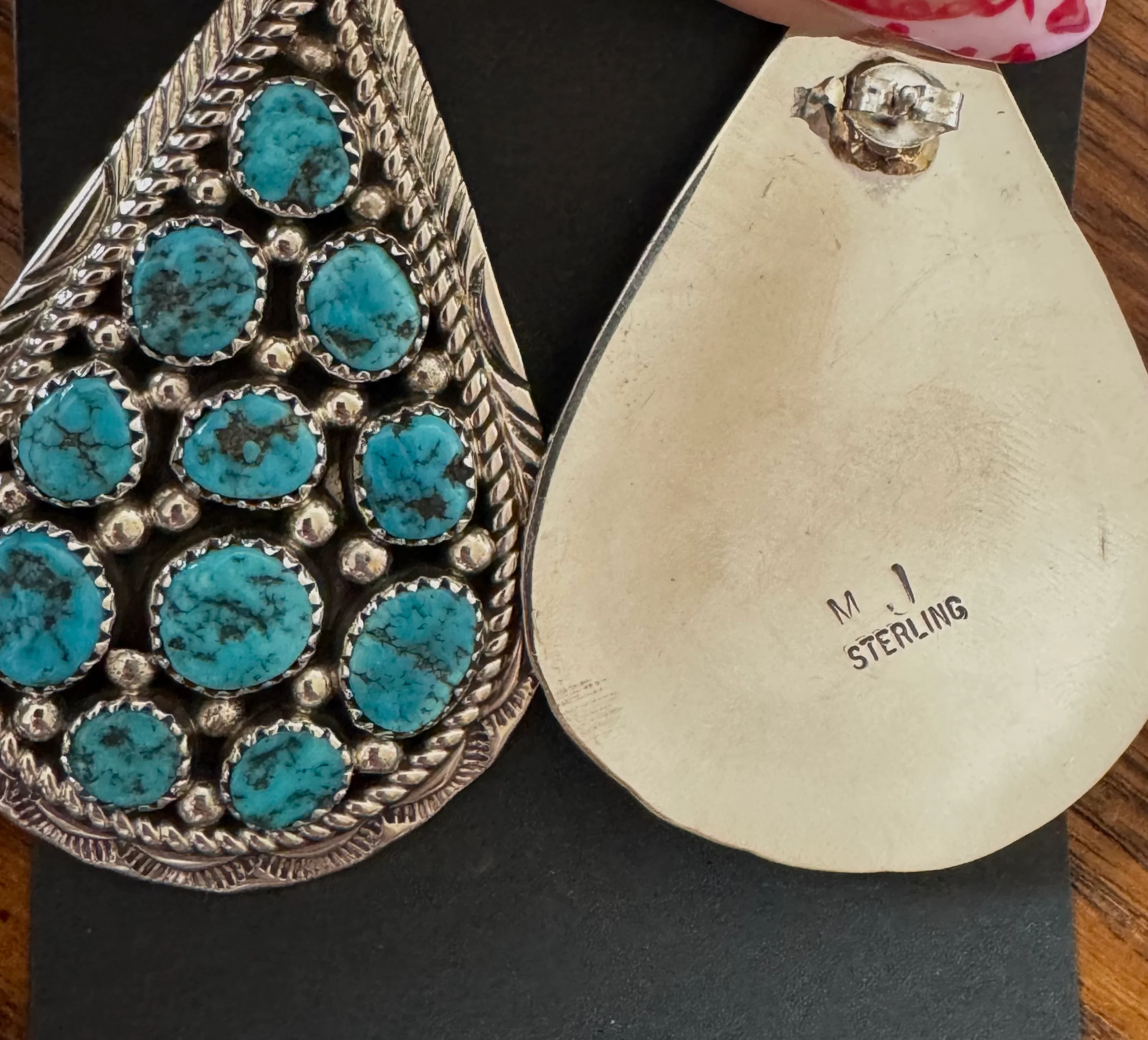 Authentic Turquoise Rain Earrings - Image 3