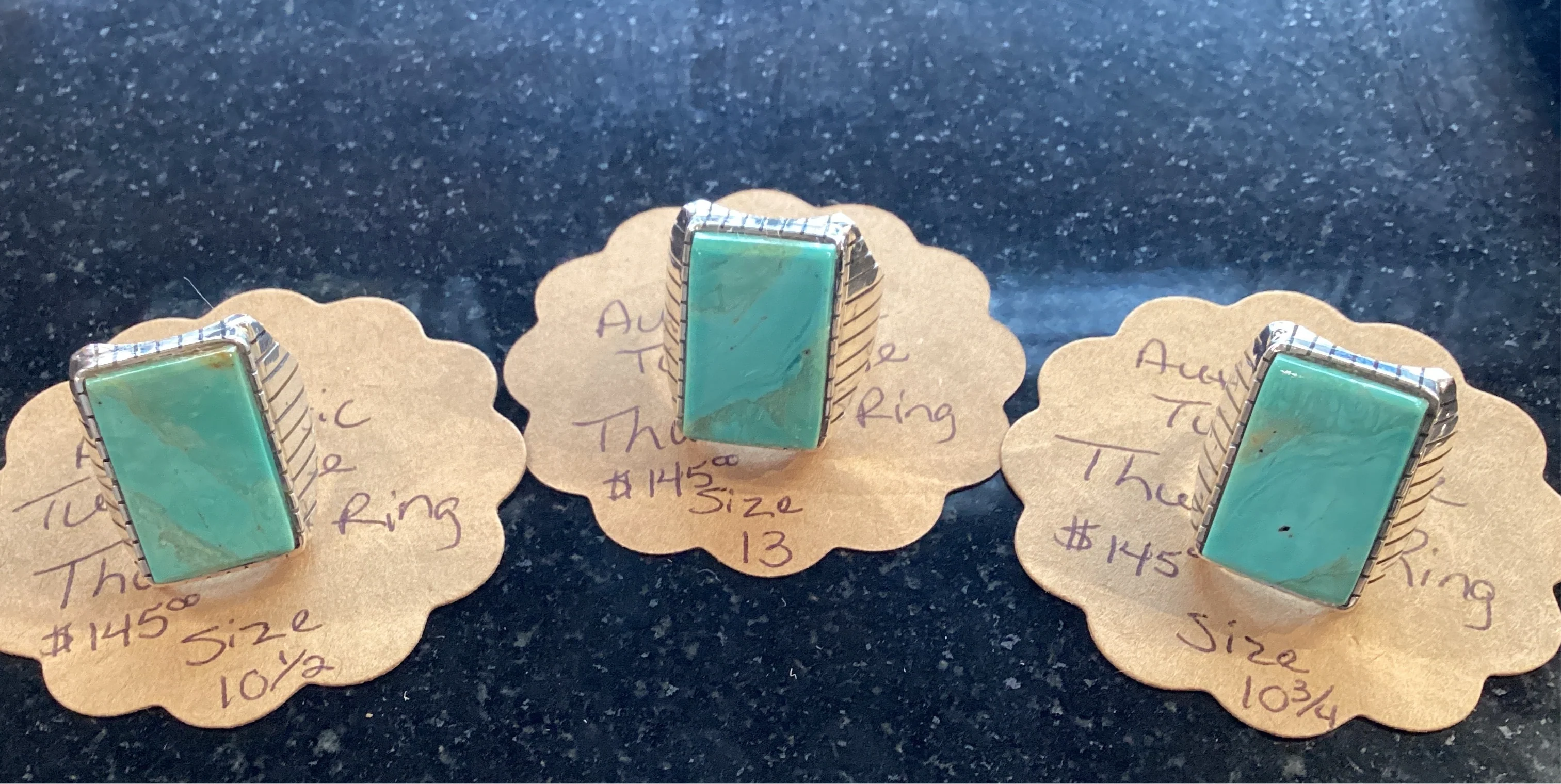Authentic Turquoise Thunder Ring - Image 4