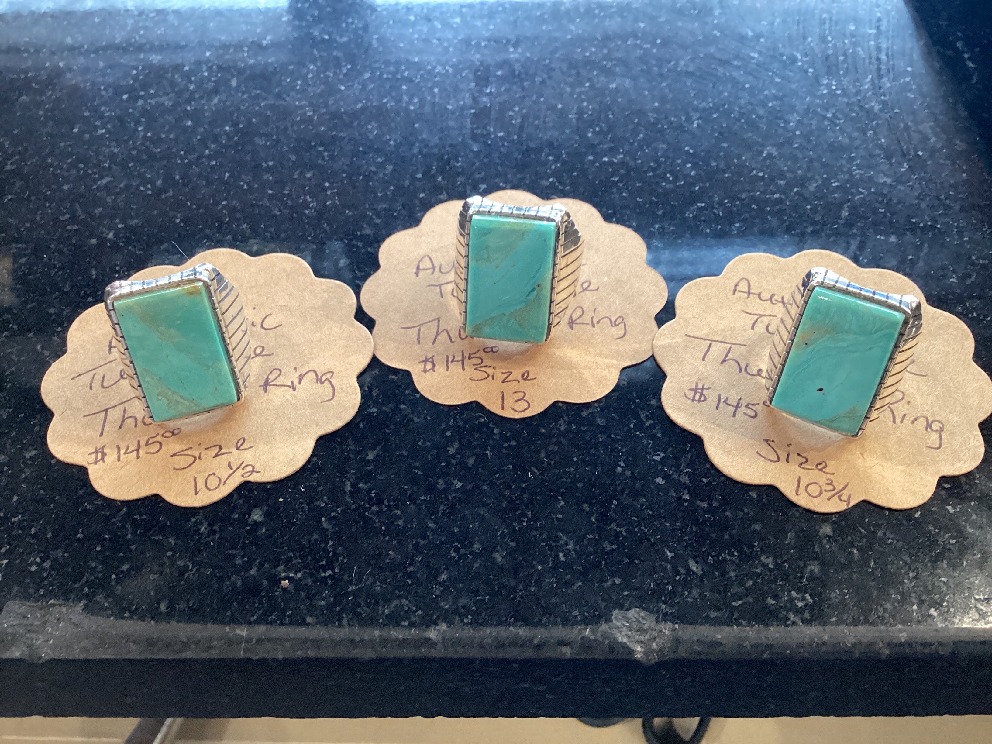 Authentic Turquoise Thunder Ring - Image 5