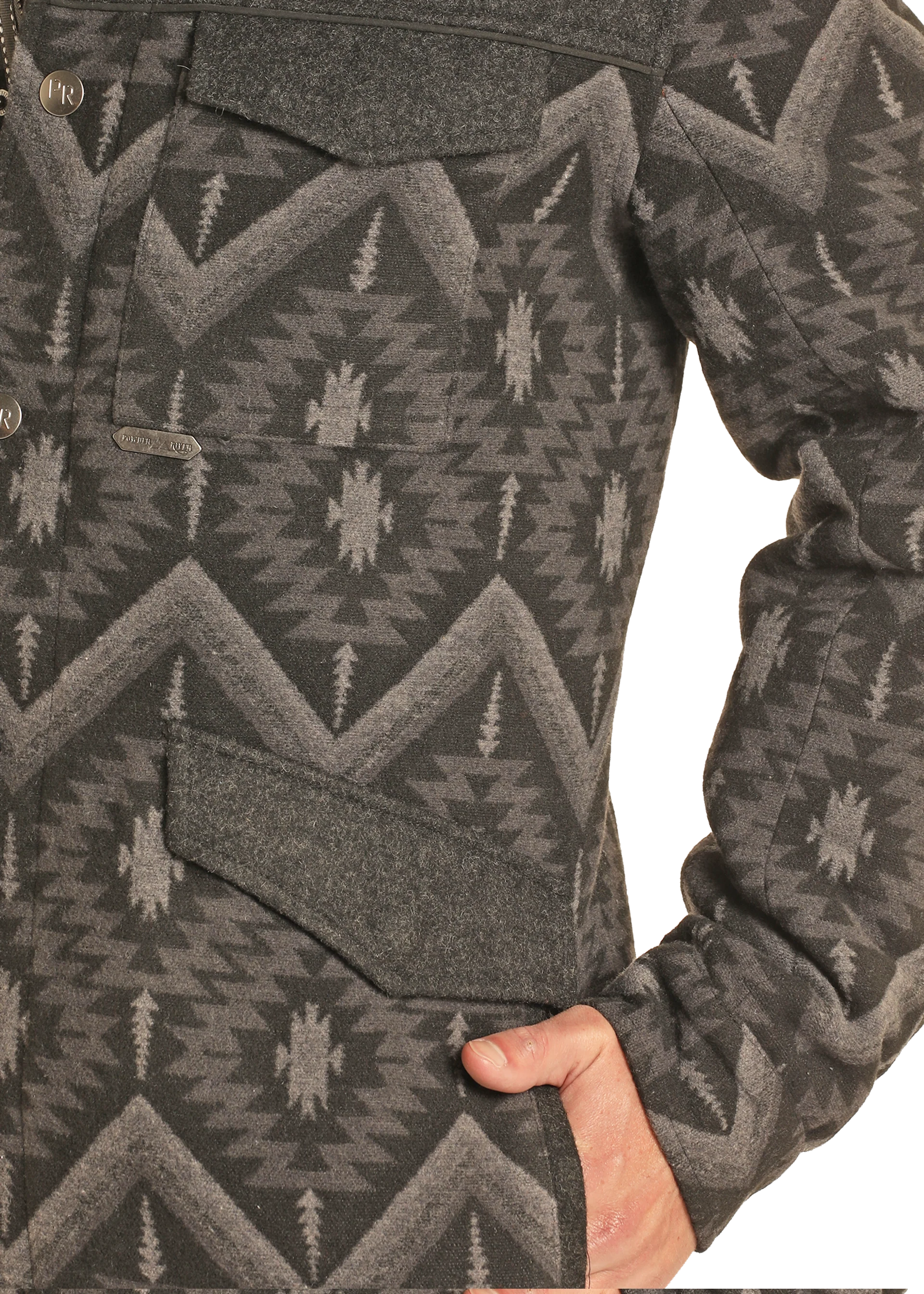 Aztec Jacquard Men's Jacket - Image 2