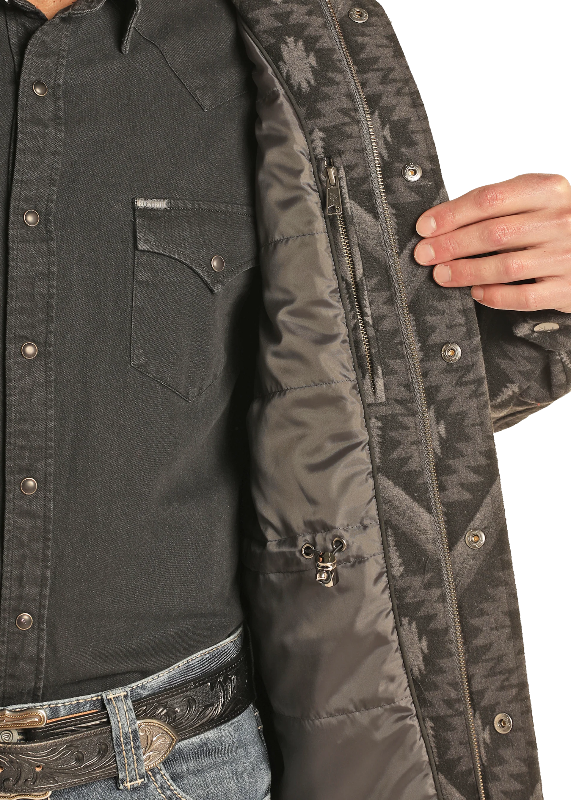 Aztec Jacquard Men's Jacket - Image 3