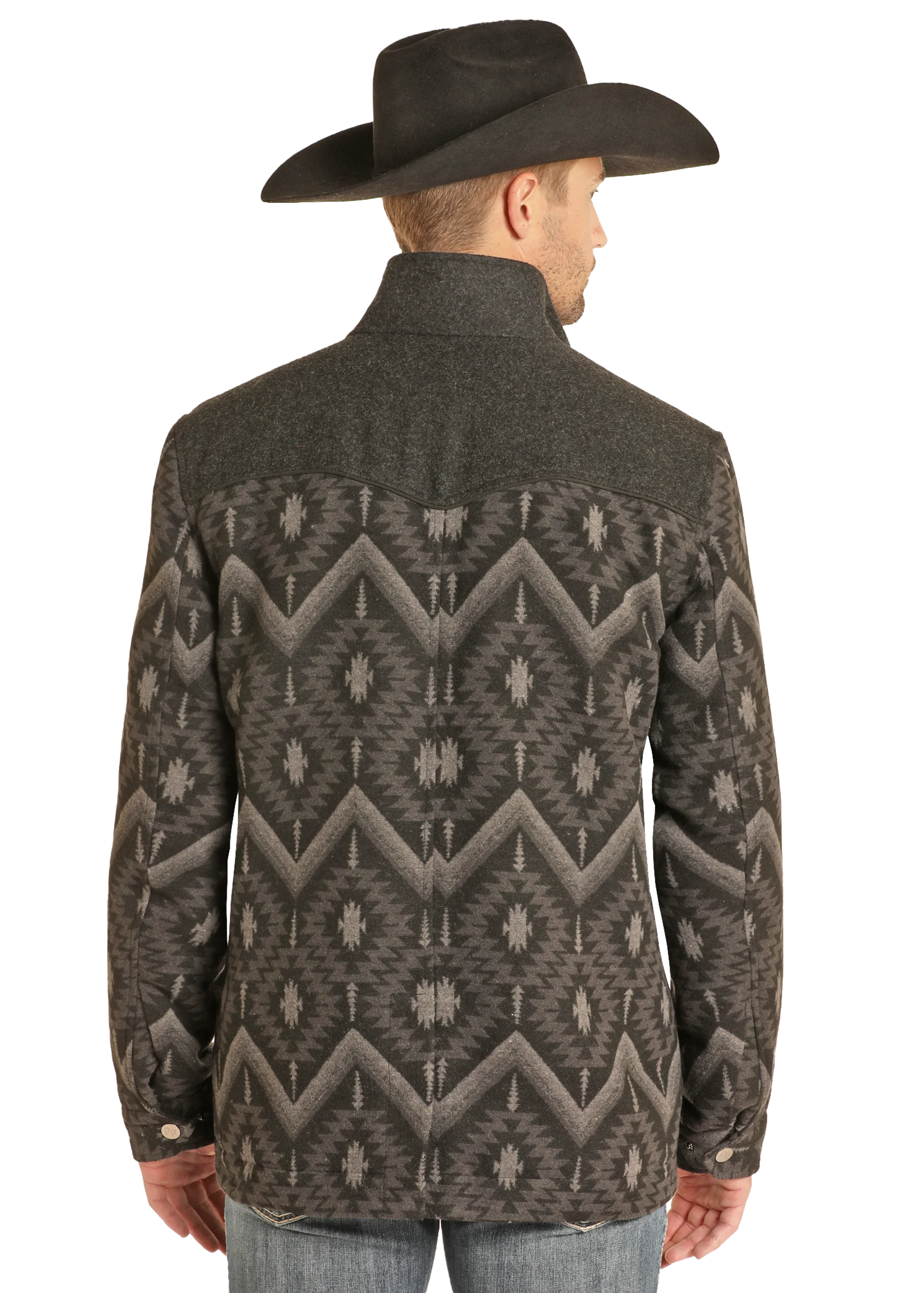 Aztec Jacquard Men's Jacket - Image 4