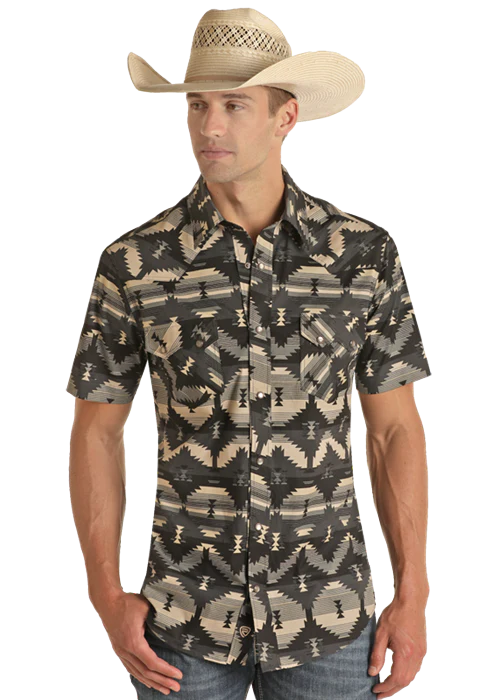 Final Sale ✨ Aztec Night Men's Snap Up