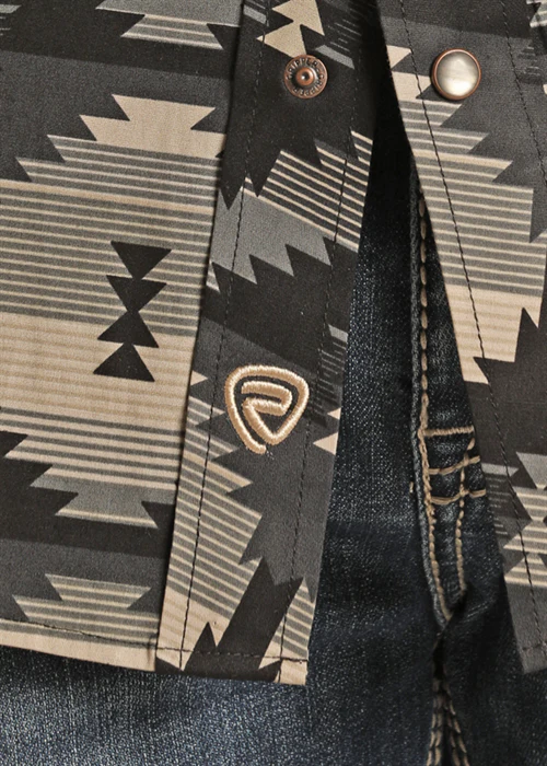 Final Sale ✨ Aztec Night Men's Snap Up - Image 2