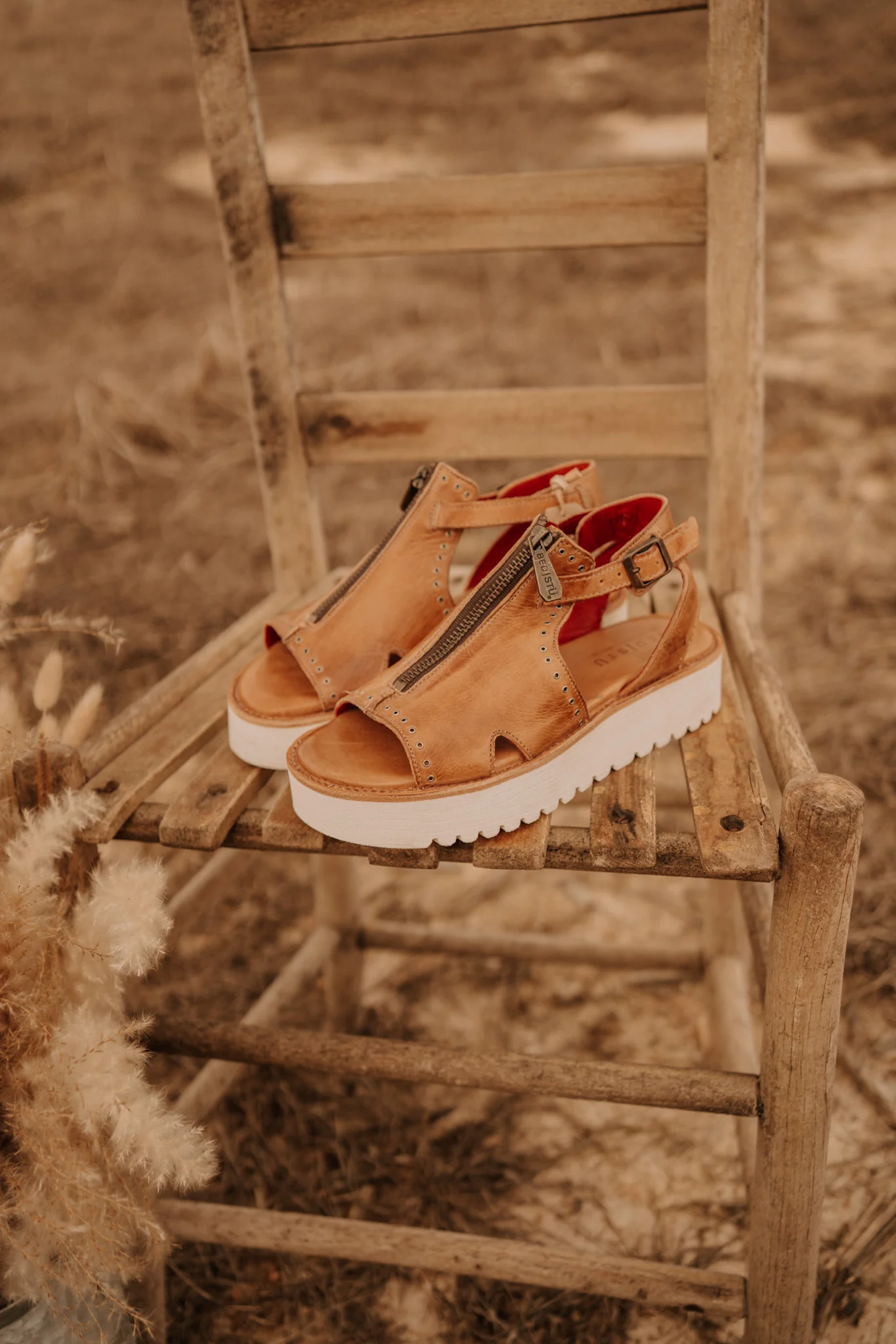 Bed|Stü Clancy Tan Rustic Sandals - Image 7