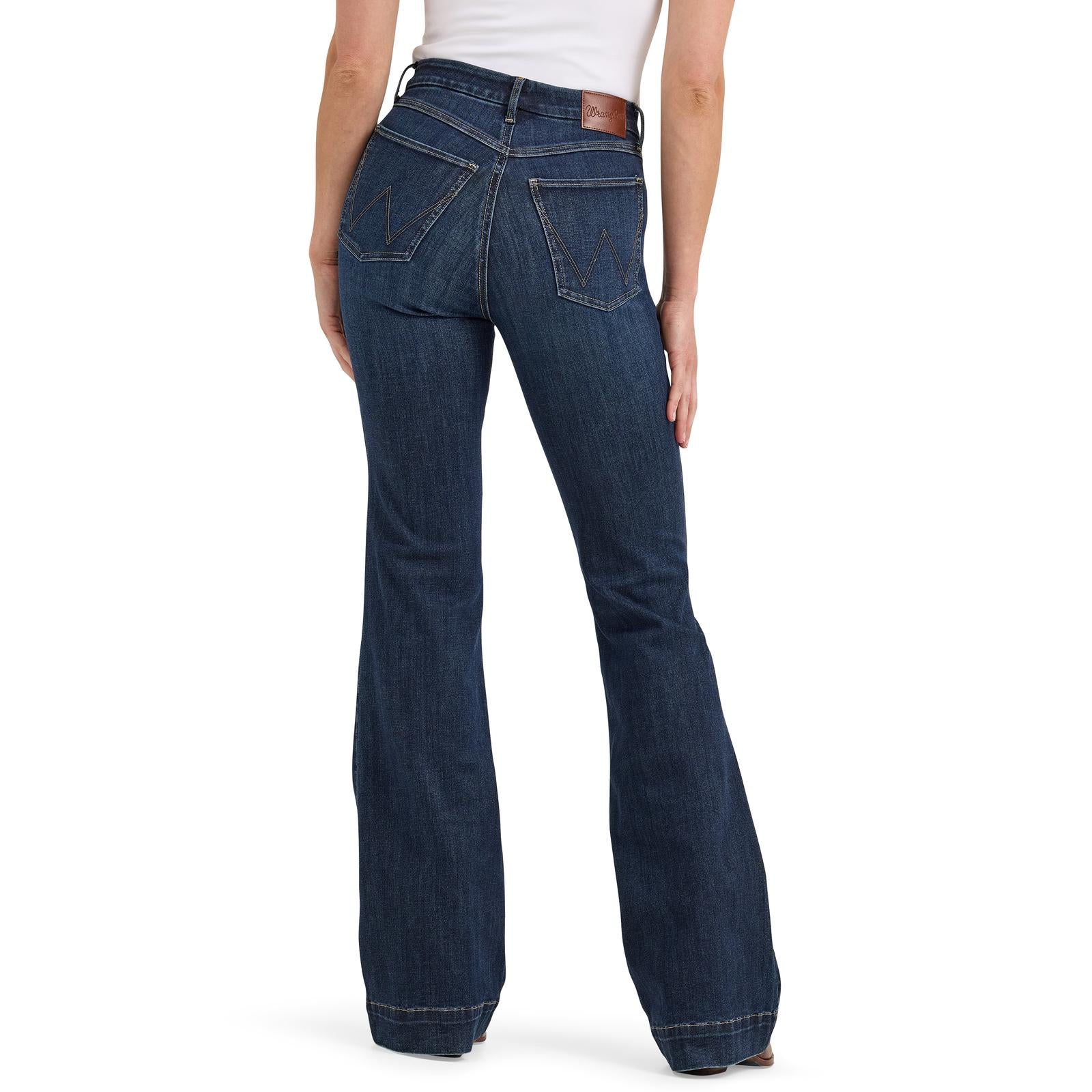 Wrangler Bespoke Beth Deep Sea Trouser - Image 3