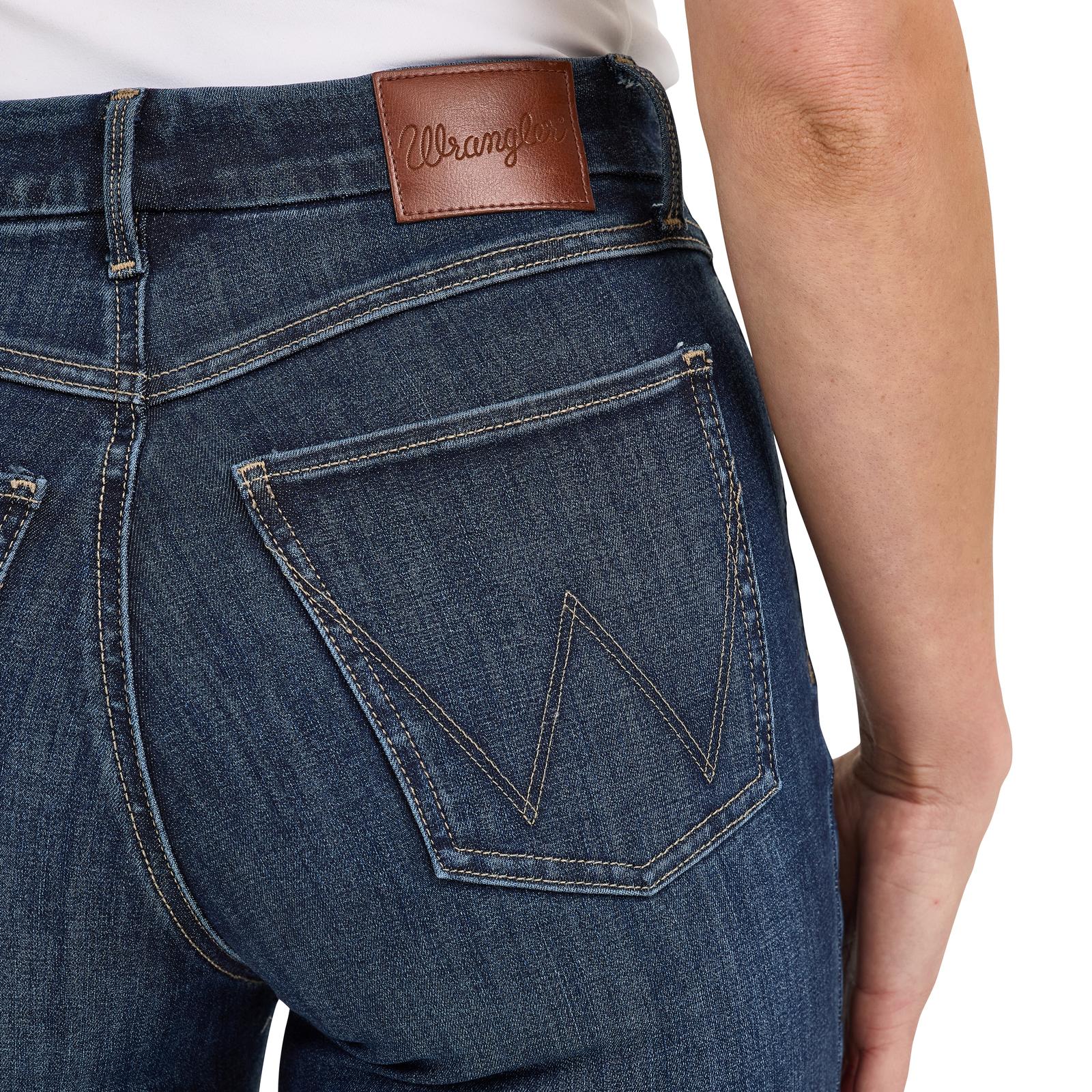 Wrangler Bespoke Beth Deep Sea Trouser - Image 5