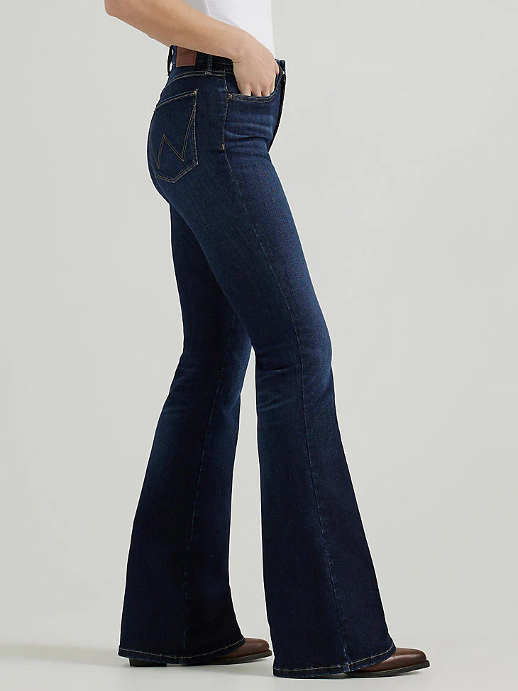 Bespoke Women's Extra Stretch Flare Darkwash - Image 3
