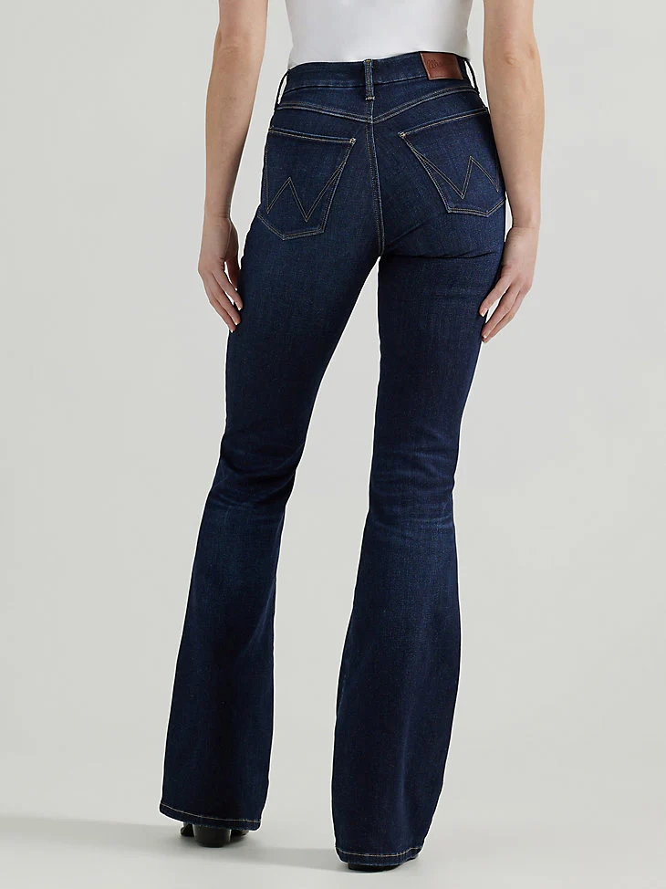 Bespoke Women's Extra Stretch Flare Darkwash - Image 5