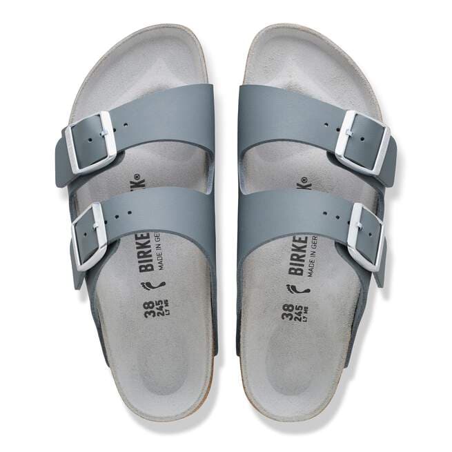 Birkenstock Arizona Birko-Flor Basalt Grey/Pure Sage Sandal - Image 2