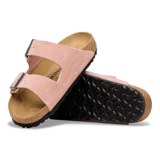 Birkenstock Arizona Suede Leather Pink Clay Sandal - Image 3