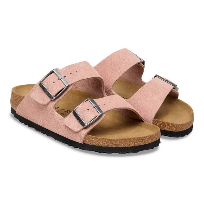 Birkenstock Arizona Suede Leather Pink Clay Sandal - Image 4