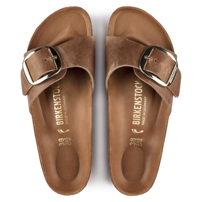Birkenstock Madrid Big Buckle Cognac Sandal - Image 2
