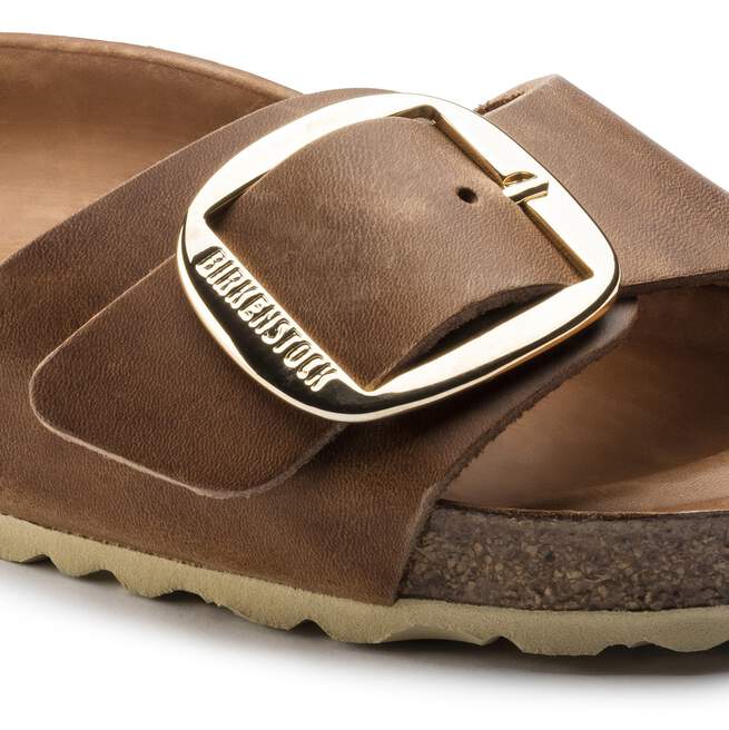 Birkenstock Madrid Big Buckle Cognac Sandal - Image 3